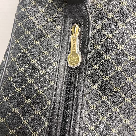 Rioni Chelsea Black Leather Purse Shoulder Bag Organizer Handbag Italian $290 - Picture 13 of 16